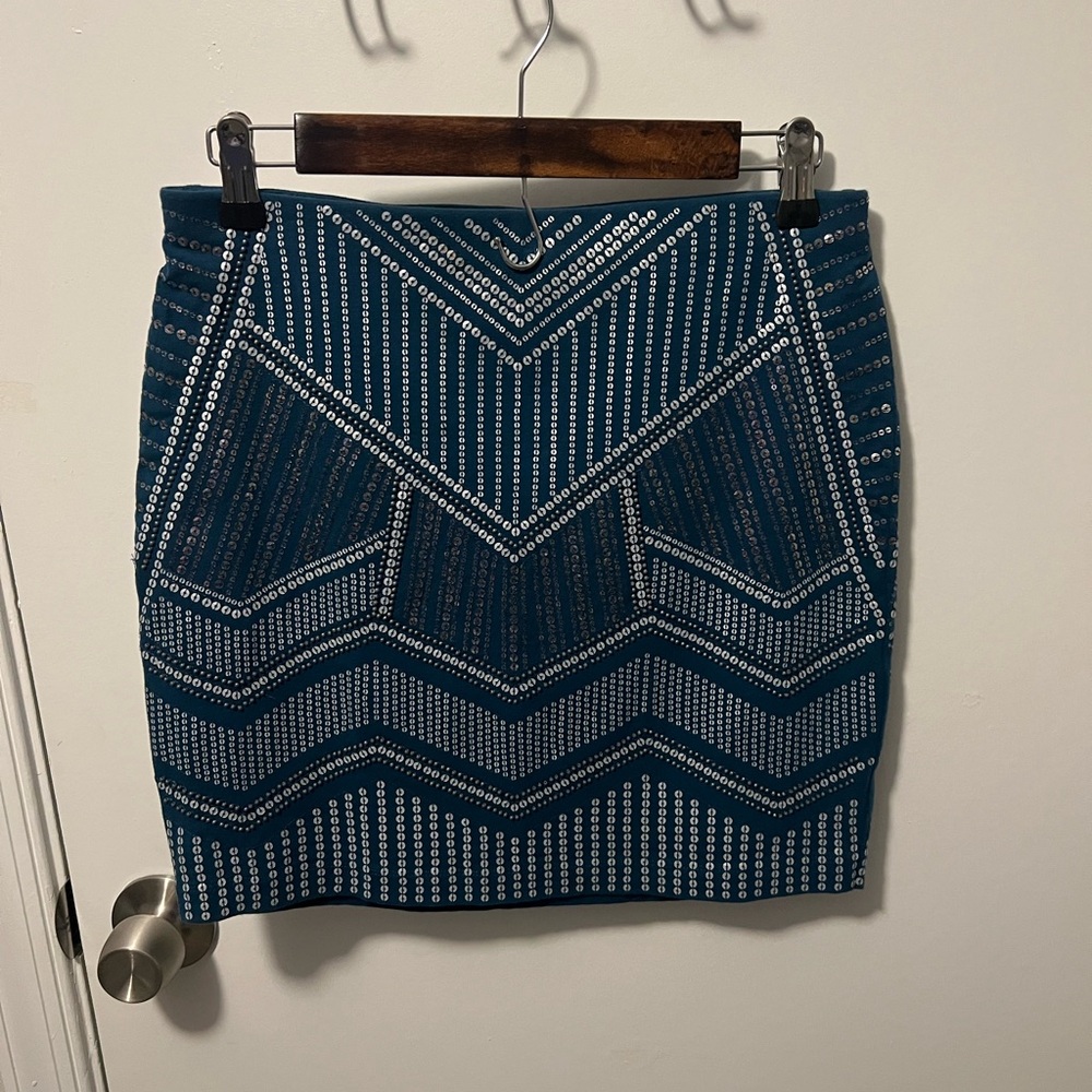 Express Sequin Mini Skirt - image 2